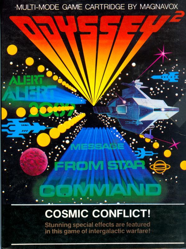 Cosmic Conflict! box art for Odyssey 2